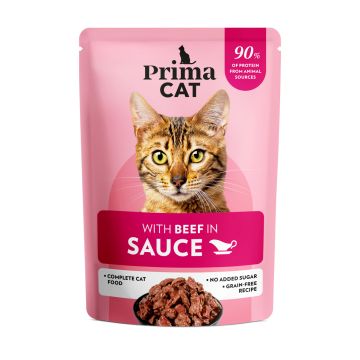 PRIMACAT CLASSIC NAUTAA KASTIKKEESSA 85 G