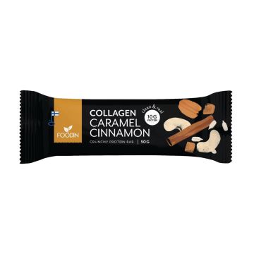 FOODIN COLLAGEN PROTEIN BAR CARAMEL CINNAMON 50 G