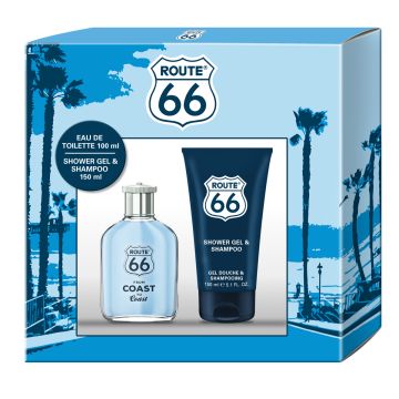 ROUTE 66 LAHJAPAKKAUS FROM COAST TO COAST EDT+SUIHKUGEELI 250 ML