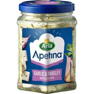ARLA APETINA KUUTIOT ÖLJYSSÄ VALKOSIPULI-PERSILJA 265 G