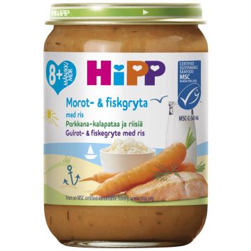HIPP TILLIRISOTTO PORKKANA LOHI 8KK 190 G