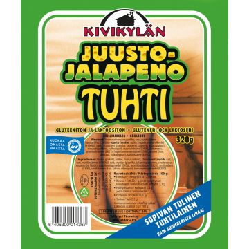 KIVIKYLÄN TUHTI GRILLIMAKKARA JUUSTO-JALOPENO 320 G