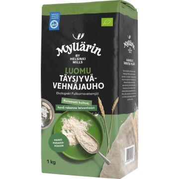 MYLLÄRIN LUOMU TÄYSJYVÄVEHNÄJAUHO 1 KG