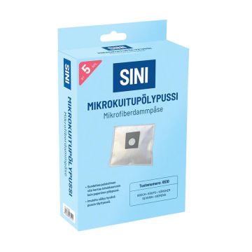 SINI 6510 MIKROKUITUPÖLYPUSSI 5 KPL + SUODATIN