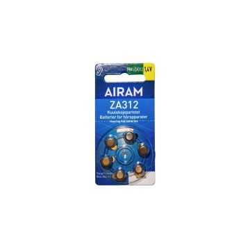 AIRAM KUULOKOJEPARISTO 312 6-PACK 