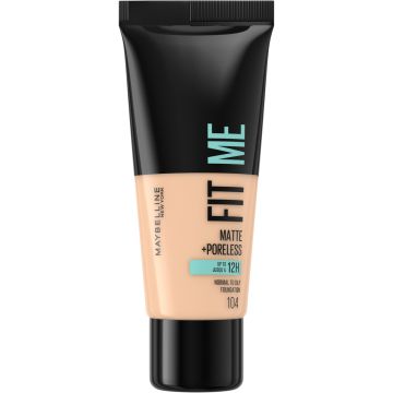 MAYBELLINE FIT ME MATTE + PORELESS -MEIKKIVOIDE 104 SOFT IVORY