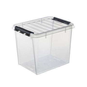 SMARTSTORE CLASSIC 52 L SÄILYTYSLAATIKKO KANNELLA LÄPINÄKYVÄ