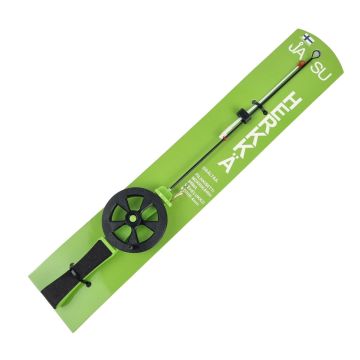 JASU PILKKIVAPA 50MM LASIKUITUKÄRJELLÄ + SIIMA, VIEHELUKKO JA MORRI 4MM KULTA