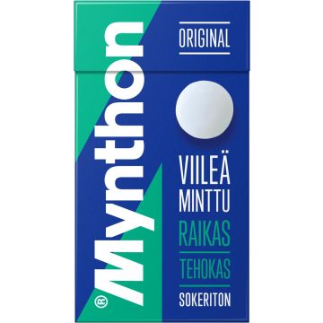 MYNTHON VIILEÄ MINTTU SOKTON KURKKUPASTILLI 35 G