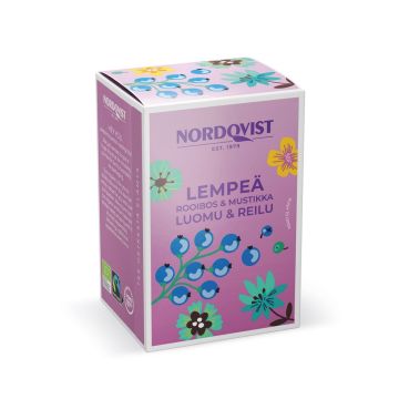 NORDQVIST LEMPEÄ ROOIBOS & MUSTIKKA 20X1,75G LUOMU 35 G