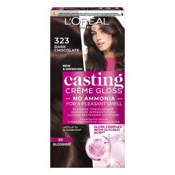 LOREAL CASTING CRÉME GLOSS 323 DARK CHOCOLATE TUMMANRUSKEA HELM