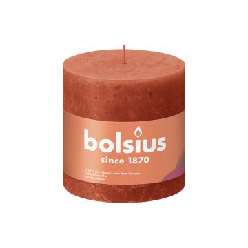 BOLSIUS PÖYTÄKYNTTILÄ 100/100 RUSTIC EARTHY ORANGE