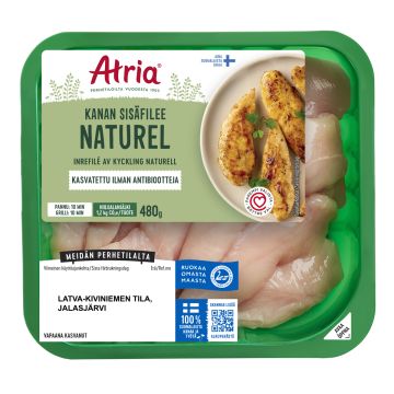 ATRIA KANAN SISÄFILEE MAUSTAMATON 480 G