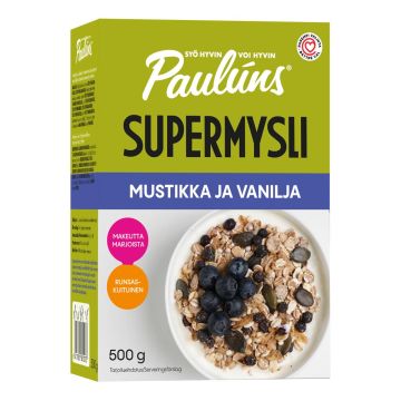 PAULÚNS MUSTIKKA JA VANILJA MYSLI 500 G