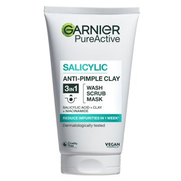 GARNIER SKINACTIVE PURE ACTIVE 3IN1 PUHDISTUSNAAMIO 150 ML