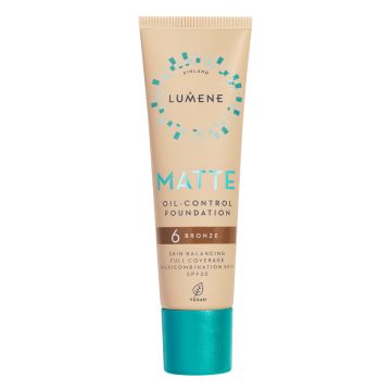 LUMENE MATTE OIL-CONTROL MATTAMEIKKIVOIDE SPF20 6 BRONZE