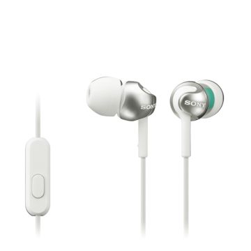 SONY MDREX110APW NAPPIKUULOKE MIKROFONILLA, VALKOINEN