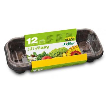 JIFFY KASVIHUONE JA PELLETIT 12 KPL N. 27 X 11 X 6 CM