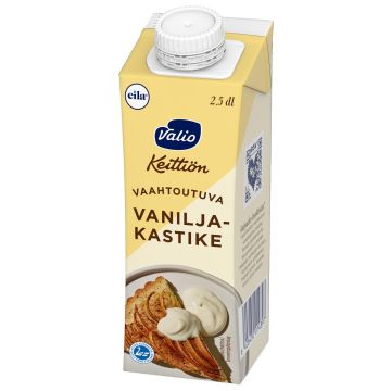 VALIO KEITTIÖN VAAHTOUTUVA VANILJAKASTIKE UHT LAKTON 250 ML