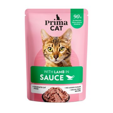PRIMACAT CLASSIC LAMMASTA KASTIKKEESSA 85 G