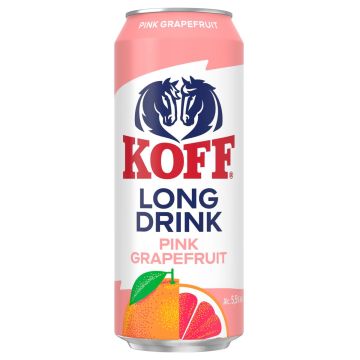 KOFF LONG DRINK 5,5% PINK GRAPERUIT TLK 500 ML