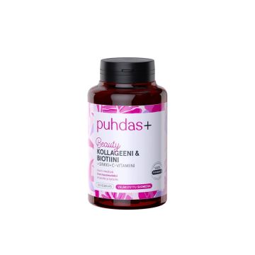 PUHDAS+ KOLLAGEENI & BIOTIINI 120 KPL