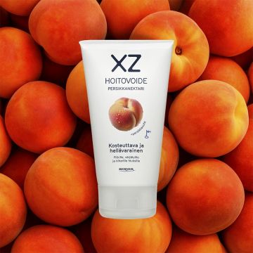 XZ PERSIKKANEKTARI KOSTEUTTAVA JA HELLÄVARAINEN HOITOVOIDE 150 ML