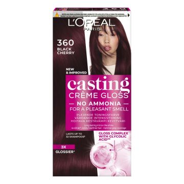 LOREAL CASTING CRÉME GLOSS 360 BLACK CHERRY TUMMANRUSKEA PUNAIN