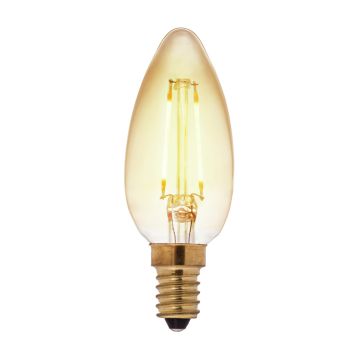 AIRAM LED AMBER ANTIIKKI KYNTTILÄLAMPPU 2,5W 2200K E14, 225LM 15 000H