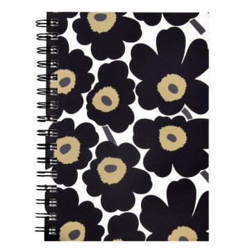 MARIMEKKO MUISTIKIRJA KIERRE A5/100 UNIKKO MUSTA