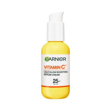 GARNIER SKINACTIVE VITAMIN C 2IN1 BRIGHTENING SERUM CREAM SEERU 50 ML
