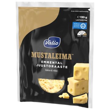 VALIO EMMENTAL JUUSTORAASTE MUSTALEIMA 130 G