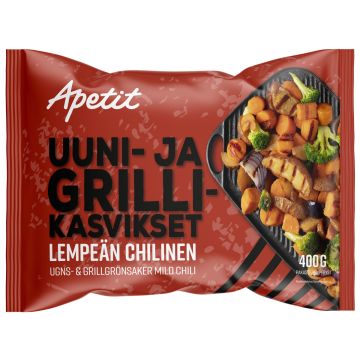 APETIT UUNI- JA GRILLIKASVIKSET LEMPEÄN CHILINEN 400 G