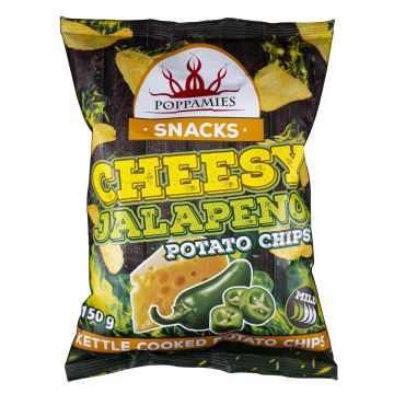 POPPAMIES CHEESY JALAPENO PERUNALASTUT 150 G