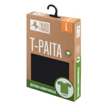 BLACK HORSE T-PAITA O-PÄÄNTIE MUSTA XXL
