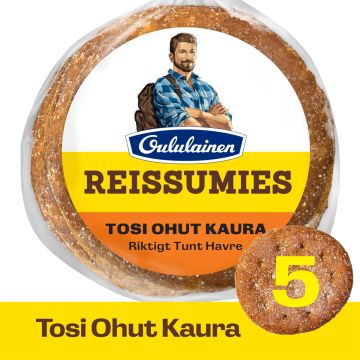 OULULAINEN REISSUMIES TOSI OHUT KAURA 5KPL 210 G