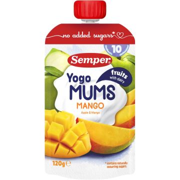 SEMPER MANGO OMENA JOGURTTIHEDELMÄSOSE 12KK 120 G