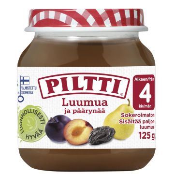 PILTTI LUUMUA JA PÄÄRYNÄÄ HEDELMÄSOSE 4KK 125 G