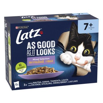PURINA LATZ AGAIL SENIOR MIXED LAJ HYYT 12*85G 1,02 KG