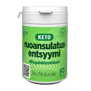 VIA NATURALE HYVÄN OLON KETO ENTSYYMI 60 KPL