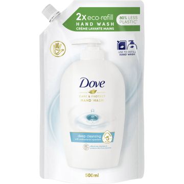 DOVE CARE&PROTECT LIQUID HANDWASH REFILL 500 ML