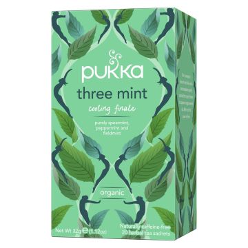 PUKKA YRTTITEE THREE MINT LUOMU 20PS 32 G