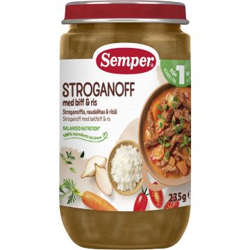 SEMPER STROGANOFFIA JA RIISIÄ 1V 235 G