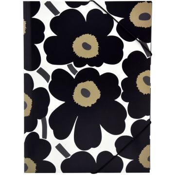 MARIMEKKO KULMALUKKOKANSIO A4 108K UNIKKO MUSTA