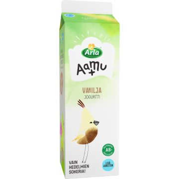 ARLA AAMU+ AB VANILJAJOGURTTI LAKTON 1KG