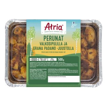 ATRIA PERUNAT VALKOSIPULILLA JA GRANA PADANO -JUUSTOLLA 500 G