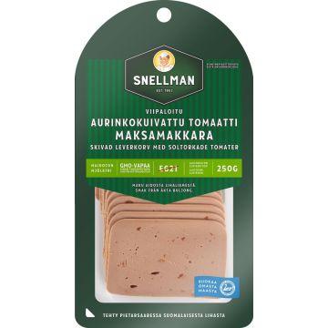 SNELLMAN AURINKOKUIVATTU TOM.MAKSAMAKKARA VIIPALEET 250 G
