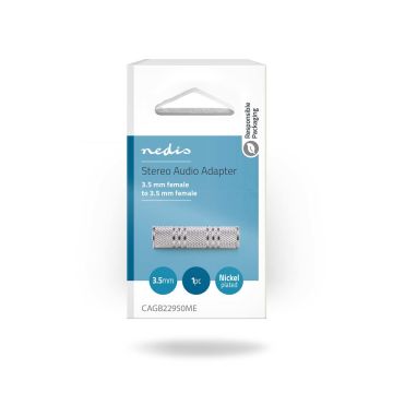 NEDIS STEREO AUDIO SOVITIN 3.5 MM NAARAS - 3.5 MM NAARAS HOPEA