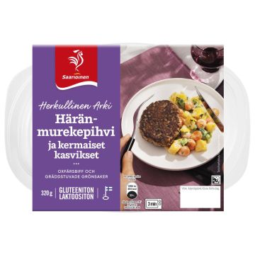 SAARIOINEN HÄRÄNMUREKEPIHVI JA KERMAISET KASVIKSET 320 G