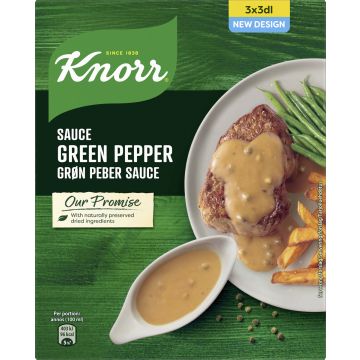 KNORR KASTIKEAINES VIHERPIPPURIKASTIKE 3-PACK 66 G
